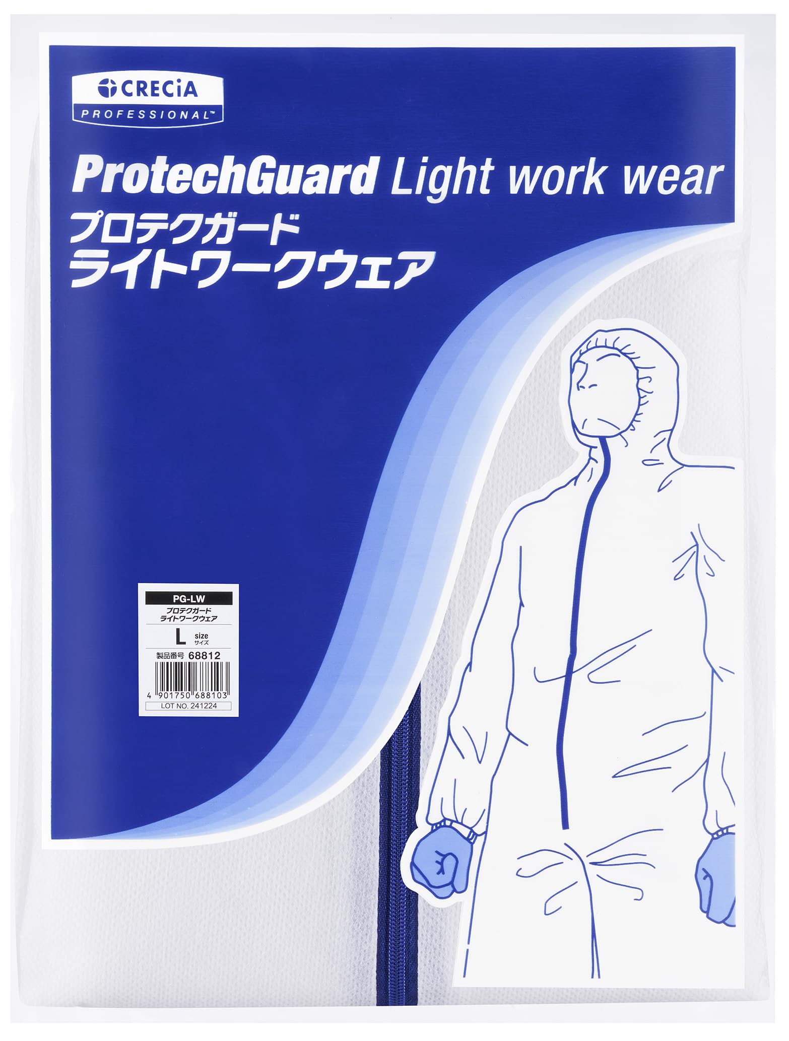 【単品18個セット】 プロテクガードライトワークウェアLLサイズ(代引不可)【送料無料】 Amazon.co.jp: 日本製紙クレシア プロテクガード ライトワークウェア L